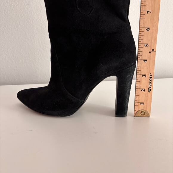 Chinese Laundry x Kristin Cavallari Heeled Ankle Boots Sz 8.5 Black Faux Suede - Picture 11 of 11